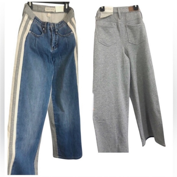 Austin Landing wide leg athletic jeans and sweatpants knit back pants size 5 new - Picture 1 of 3